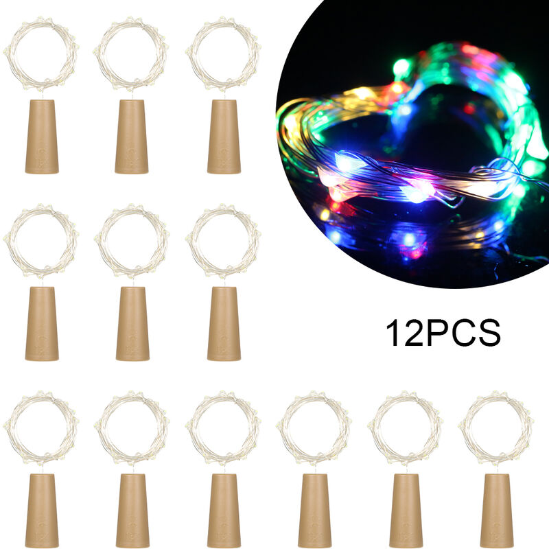 

Lumiere Cadena De alambre de cobre De 4.5V 0.9W LED 1.5meters 15, 12 PC, multicolor