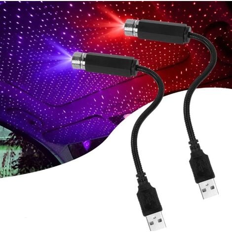 Eclairage d'ambiance LED pour la voiture / Car USB / 12V 3m ruban rouge