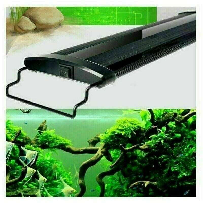 Lumière d'aquarium LED, rampe LED d'aquarium d'eau douce, lumière de plante d'aquarium, lumière d'aquarium LED 2 modes 30cm, norme européenne