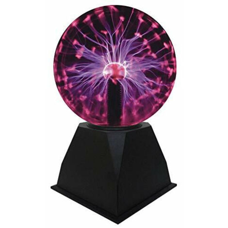 Lumière de Boule de Plasma, Lampe de Sphère d'ion de Boule Sensible Sensible au Toucher de 5 pouces Lumières de Nuit de Nouveauté de Lumière Rouge