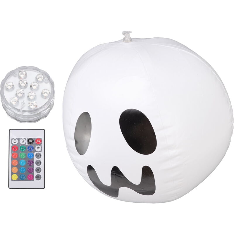 Lumière de boule gonflable d'Halloween télécommande led lumière gonflable colorée pour la décoration