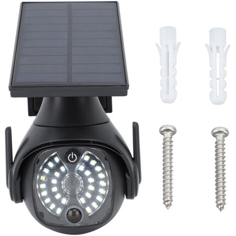 Lumière de détection solaire 300lm, 3 Modes, étanche, caméra simulée, capteur de mouvement, lampe pour jardin, cour, rue
