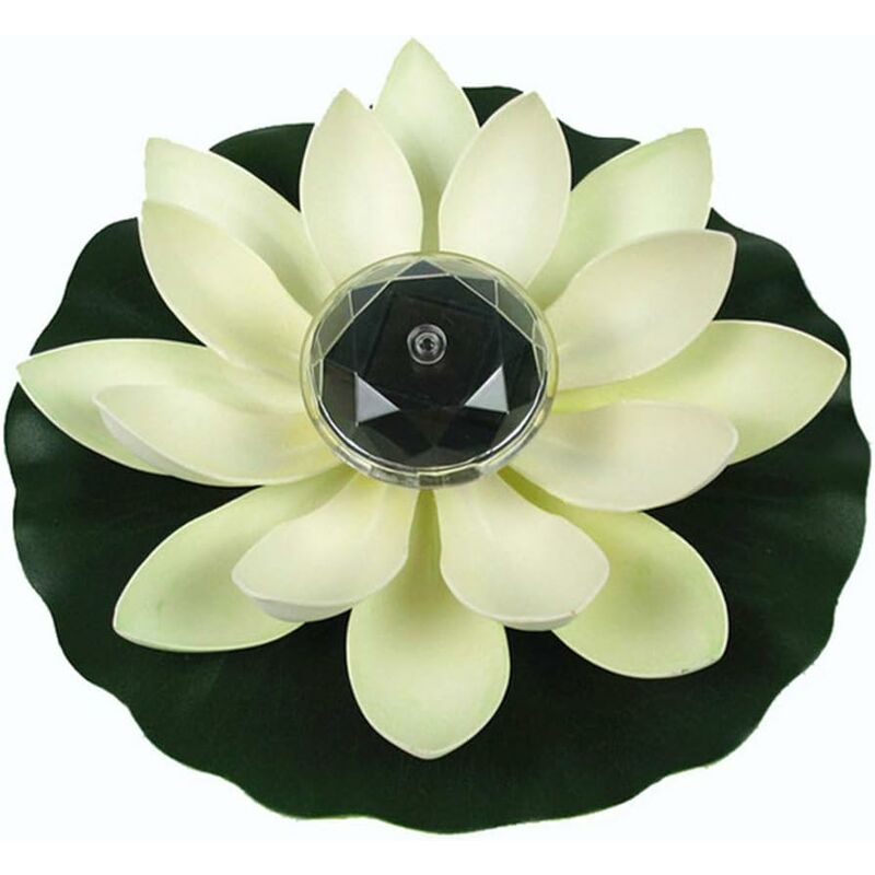 Lumière de Lotus, décoration de Bassin Flottant Solaire Fleur de Lotus led changeant de Couleur de Fleurs Nuit Lampe de lumière pour Pool Party