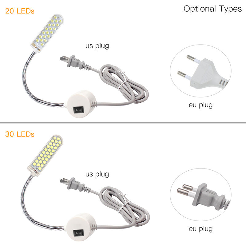 Asupermall - Lumiere De Machine A Coudre D'Ac110-265V 1W 20Led, Tube Flexible