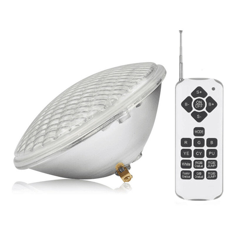 Lumière de piscine LED RGB 45W, PAR56 étanche IP68 avec éclairage à distance, lumière de Projection Submersible pour piscine 12V DC/AC