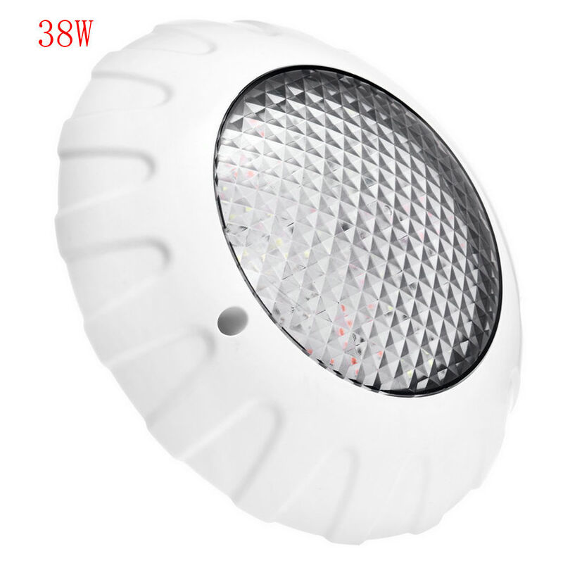Lumière de piscine pour piscine hors sol étanche 12 V 38 W IP68 10 RVB changeant de couleur, lumière de piscine LED avec télécommande, lumière de