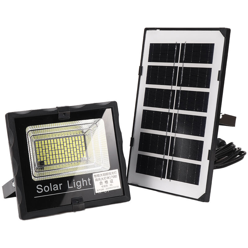 Lumière de projection solaire Lampe solaire 120W 170leds 8000k 8-12 heures avec Telecommande ZebraA