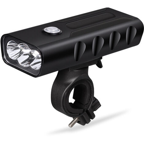Lumière de Vélo USB Rechargeable, Kit Éclairage vélo, 1500 Lumens Eclairage Vélo IPX6 Étanche pour Le Cyclisme en Montagne