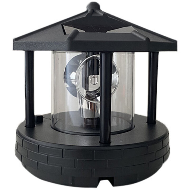 Lumière décorative de paysage du phare éclairé tournant alimenté par le soleil pour les pelouses