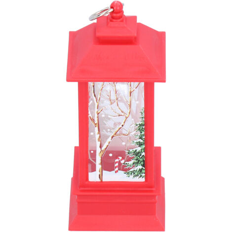 Lumière décorative scintillante de noël, petite lampe LED suspendue Portable, ornements de père noël pour fête, cadeaux pour enfants, rouge.