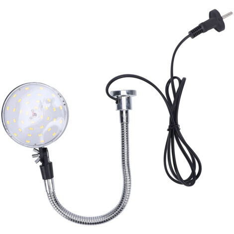 Lumière LED pour Machine, 30cm, Flexible, col de cygne, Base magnétique, travail pour tour, établi, atelier, éclairage industriel, prise ue