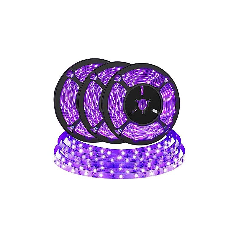 ZVD - Lumière led Violette uv - Ensemble de 3 avec Barre Lumineuse pour Stérilisation, Désinfection et Inspection des Billets (395-400nm, 60 Lumières