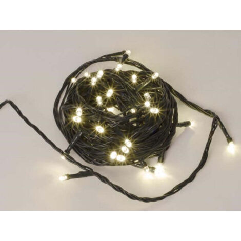LUMIÈRE SCINTILLANTE LED - 6 M - 40 LAMPES BLANCHES - FIL VERT - MODULATEUR - 24 V VELLEMAN GM-LED-6-40-24V-W