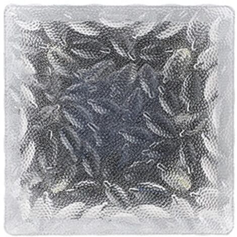 Lumière Solaire de Brique de Verre, Lampe Solaire Décorative de Brique de Glace de LED d'abs économiseuse d'énergie pour la Cour (Lumière bleue)