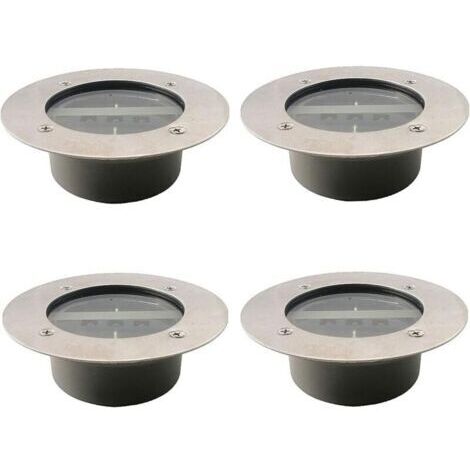 Lumière Solaire Extérieur, 4 Pack 3 LED Spot Lampe Solaire Jardin, Etanche IP65, Pelouse Lumière Decorative Pour Chemin Terrace Jardin Allée