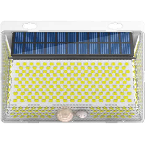 Lumière Solaire Extérieure 328 LED Étanche avec Télécommande et Capteur de Mouvement pour Jardin et Mur - KZQ