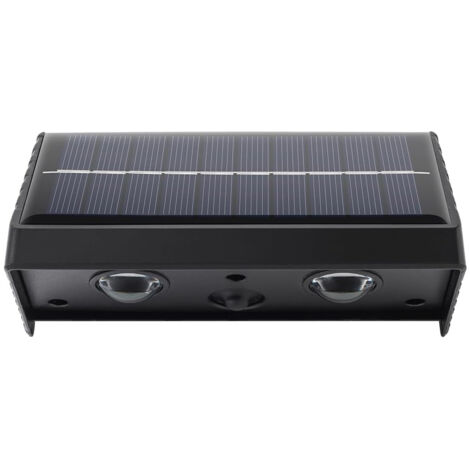 Lumière solaire extérieure blanc chaud pour clôture, mur, boîte aux lettres, numéro de maison - Éclairage LED étanche autonome