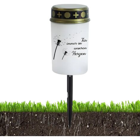 Lumière Tombale - Lanterne Jardin - Décorations Lumineuses LED sur Pieu