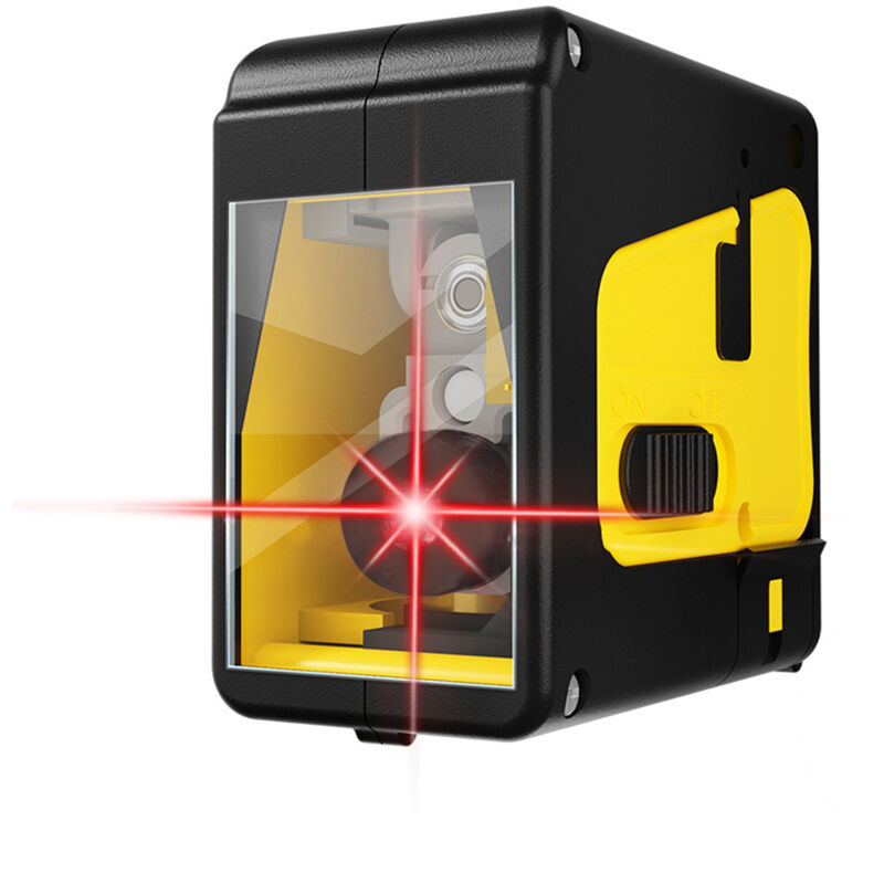 Lifcausal - Lumière verte/rouge (en option) Outil de niveau laser portable de haute précision à 2 lignes Ligne horizontale verticale Fonction de