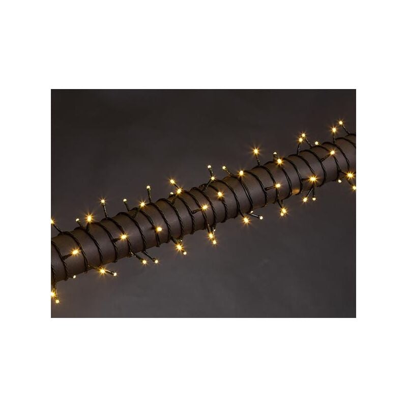 Stella led - 8 m - 120 led - blanc chaud - câble vert - 24 v velleman V-STE-08-S-24V-UW-GW