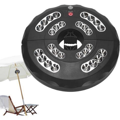 Lumières de Parapluie Extérieur pour Patio - Lumière Pour Mât De Parasol -