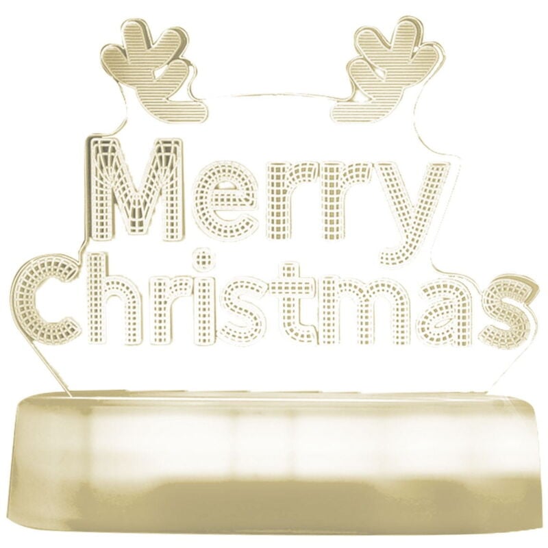 Lumières décoratives de Noël Fournitures Nouvelles lumières décoratives Ornements lumineux Cerf acrylique Cerf de Noël tirant un traîneau Motif