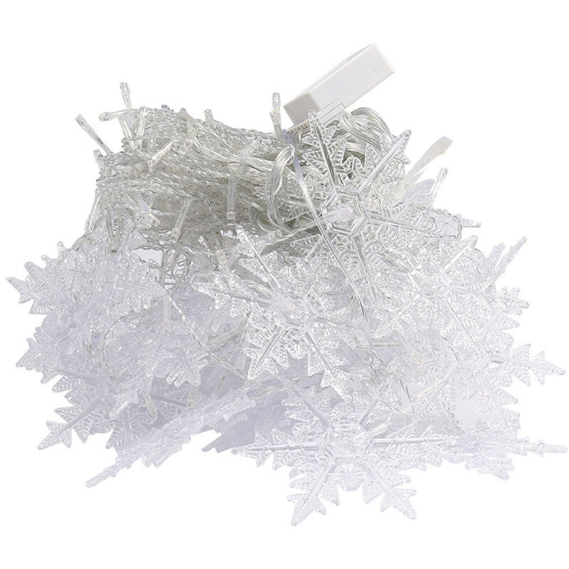 Lumières décoratives de rideau de flocon de neige de led, 3.5M de long, 96 lumières de led, 8 modes d'éclairage, fête de jardin de rideau de noël