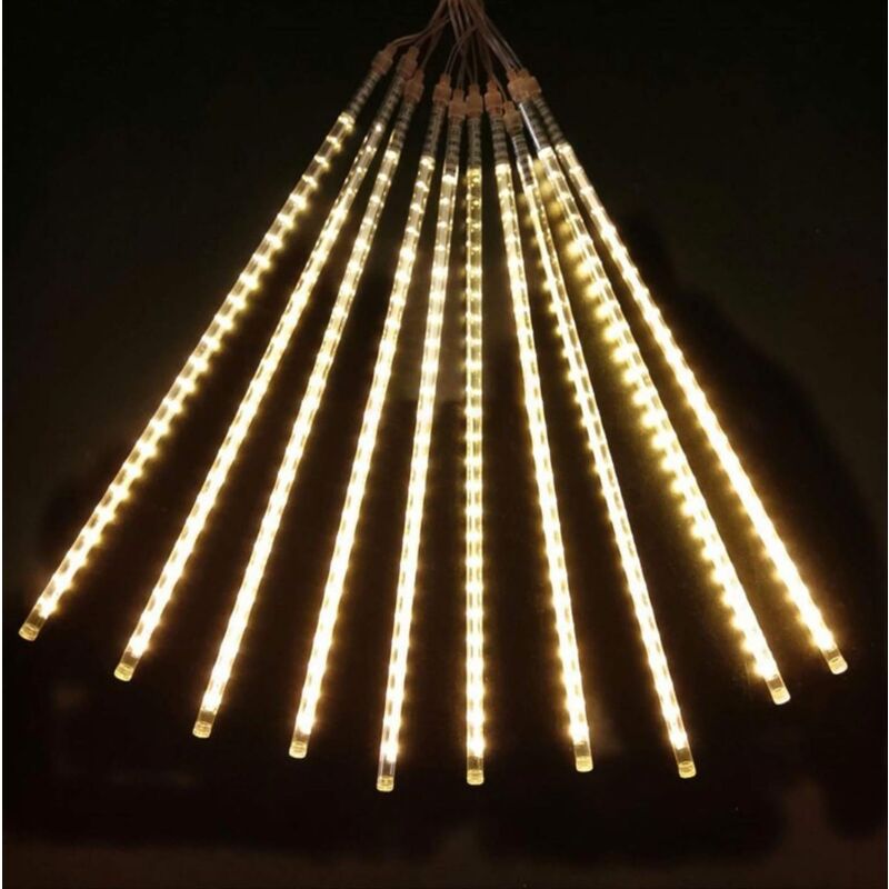 Lumières décoratives, lumières de pluie de météores, lumières de pluie étanches adaptées à la décoration de salle de jardin de mariage en intérieur