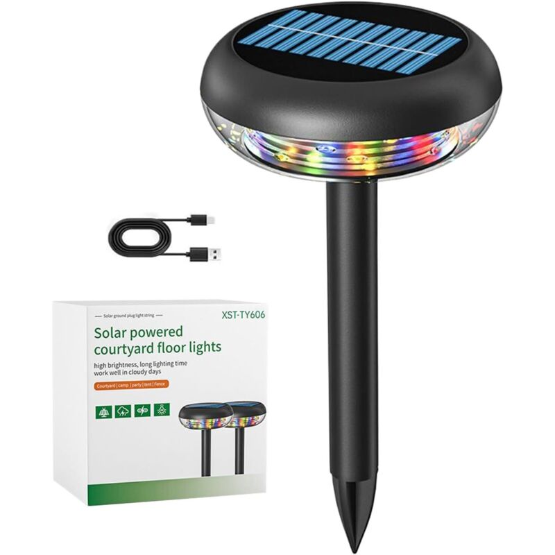 Lumières d'Extérieur à Energie Solaire - Support Mural Imperméable -