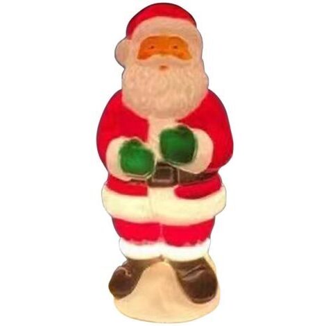 Lumières extérieures de Noël en forme de père Noël – 30 x 16 cm – Imperméabilité IP44 – Décoration pour cour et patio