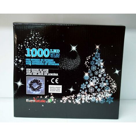 Lumières LED blanches 1000, 20m + 2m de câble