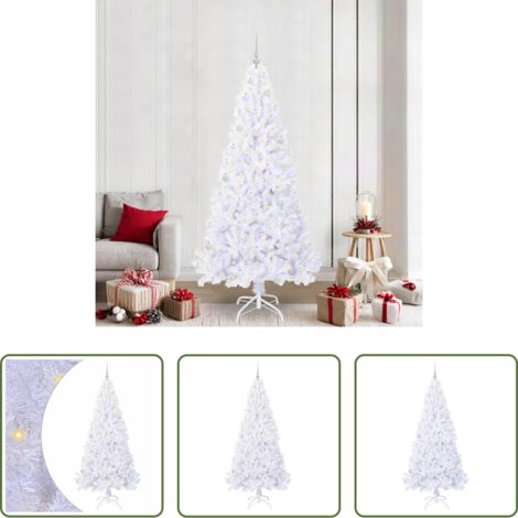 Lumières LED -  Sapin de Noël artificiel avec 300 LED Blanc 210 cm PVC et Acier