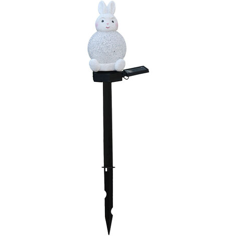 Lumières solaires de lapin lumières de piquets décoratives d'extérieur lumière changeante de 7 couleurs LED lumières de paysage étanches pour allée passerelle pelouse lampe de sécurité arrière-cour