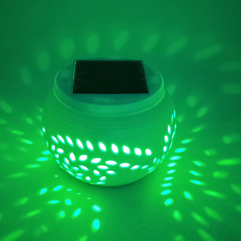 Lumières Solaires de Mosaïque, Lumières de Jardin de Boule en Verre Solaire Lampes de Table en Verre de Mosaïque Actionnées Solaires Imperméables