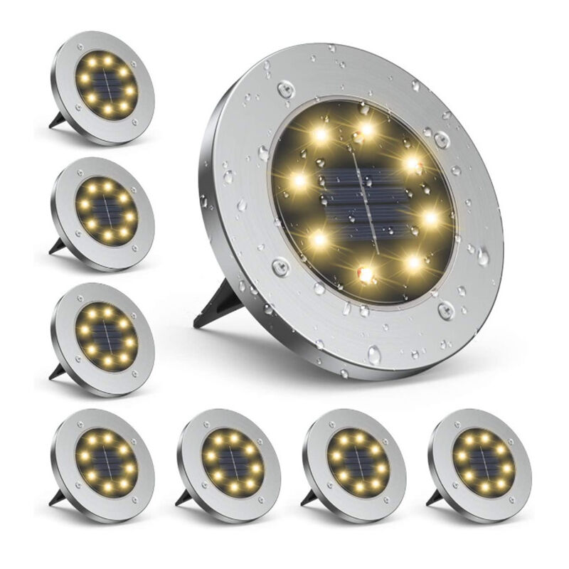 Lumières Solaires Enterrées pour Pelouse et Jardin - Décoratives et Extérieures