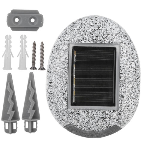 Lumières solaires étanches pour l'extérieur Lampes imitation pierre Décoration de jardins et pelouses