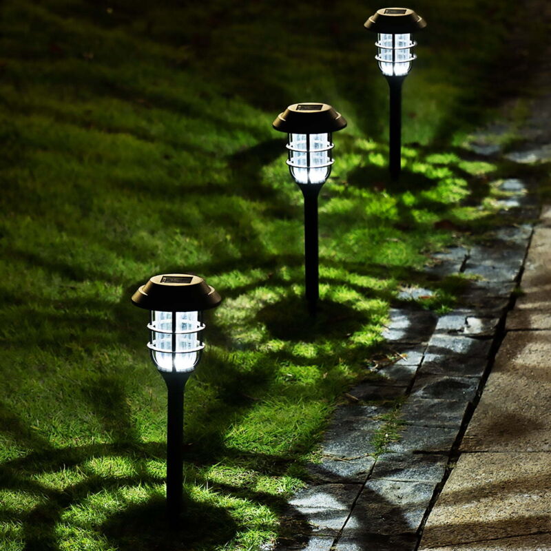 Lumières solaires extérieures de canal, lumières solaires de LED imperméables paquet de 8