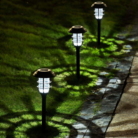 Lumières solaires extérieures de canal, lumières solaires de LED imperméables paquet de 8