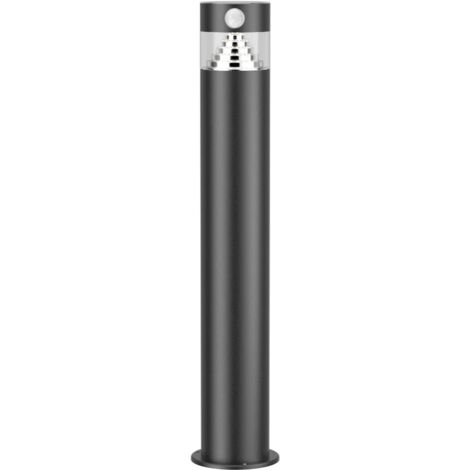 Lumihome – Borne solaire LED ORION 1.2W – Détecteur de mouvement 90° – Autonomie jusqu'à 8h – IP44 – 70 à 150 lumens – Installation autonome
