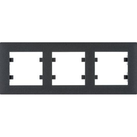 Lumina intense  Cadre 3 éléments horizontal noir WL5733