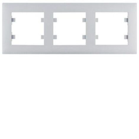 Lumina intense Marco 3 elementos horizontal plata WL5732
