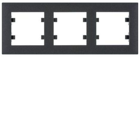 Lumina intenso  Cornice 3 elementi orizzontale nera WL5733