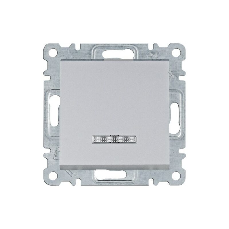 

Lumina | Interruptor con indicador luminoso plata WL0212