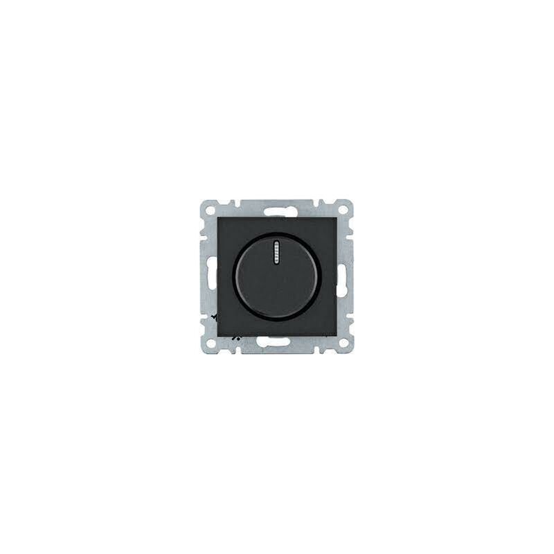 

Hager - Lumina | Regulador rotativo 600W negro WL4013