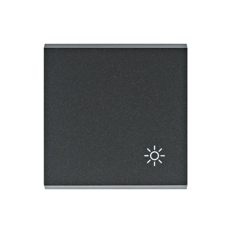 

Hager - Lumina | Tecla con símbolo 'luz' negro WL6023