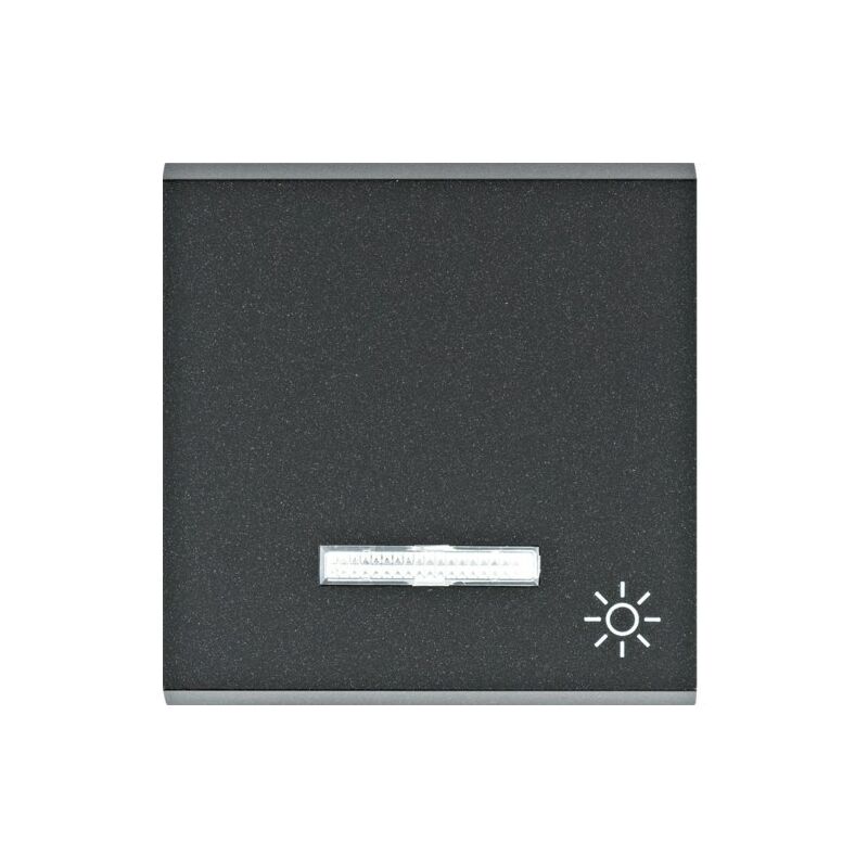 

Hager - Lumina | Tecla indicador luminoso 'luz' negro WL6123