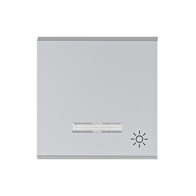 

Hager - Lumina | Tecla indicador luminoso 'luz' plata WL6122