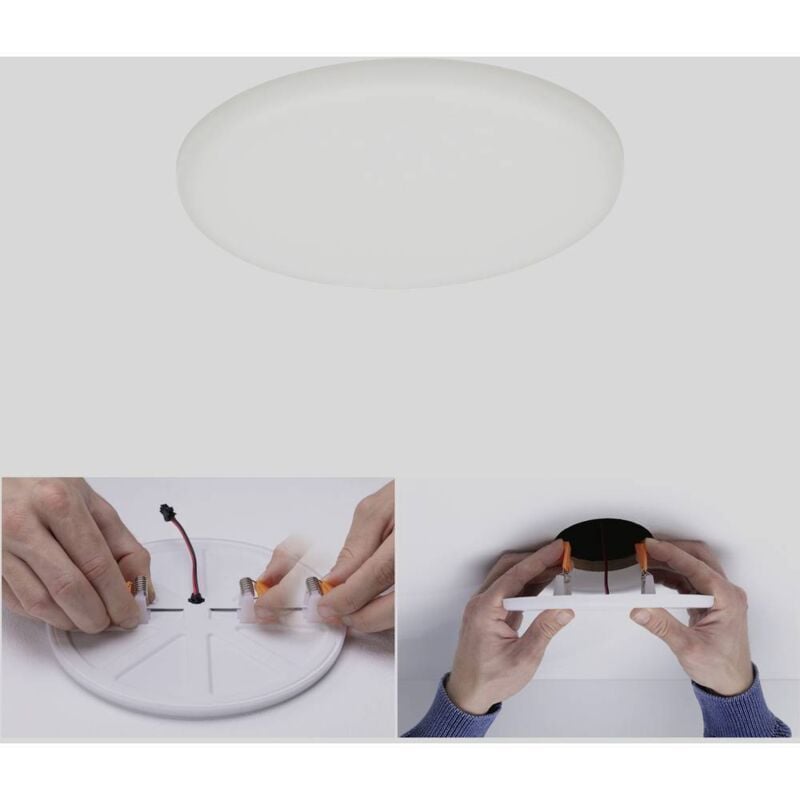 92391 eb Panel Veluna VariFit Luminaire à led encastrable led 10 w satin - Paulmann