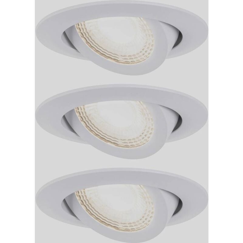 92985 ebl 3stepdim Luminaire à led encastrable jeu de 3 4.8 w blanc - Paulmann