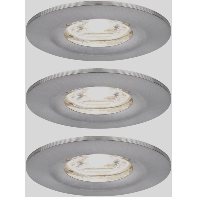 Paulmann 94301 EBL Nova mini Coin Luminaire à LED encastrable jeu de 3 4 W fer